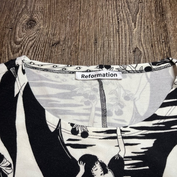 Reformation Kenmare Dress In Persephone Long Sleeve Mini Size Small - Picture 4 of 6